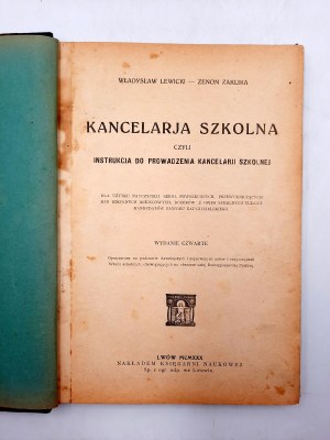 Lewicki W., Zaklina Z. - Kancelaria Szkolna - Lwów 1930
