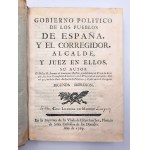 Gobierno Politico de los Pueblos - Madrid 1769