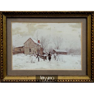 Wastkowski Franciszek, propriété en hiver, 1897