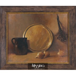 Panfil Józef, Still life with copper tray