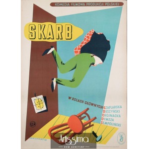 Lipiński Eryk, Plakat filmowy Skarb, 1949