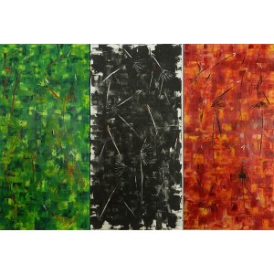 Ewa Naydenov (1967), Tanzende Silhouetten - Trio-Triptychon