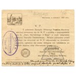 MEMORIAL CARD. National gift of May 3 to the Polish Educational Society.