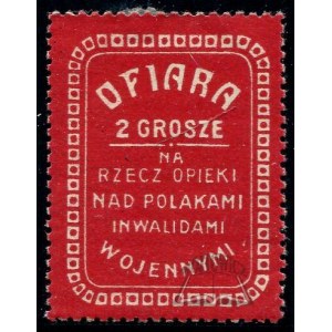Opfer für die Versorgung der polnischen Kriegsinvaliden.
