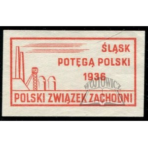 ŚLĄSK moc Poľska 1936. poľské západné združenie.