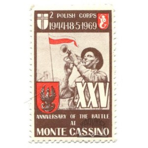 (MONTE Cassino) XXV. Jahrestag der Schlacht von Monte Cassino.