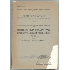 Diplomatický kodex vilniuské katedrály a diecéze.
