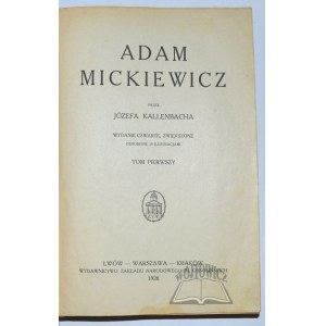 KALLENBACH Jozef, Adam Mickiewicz.