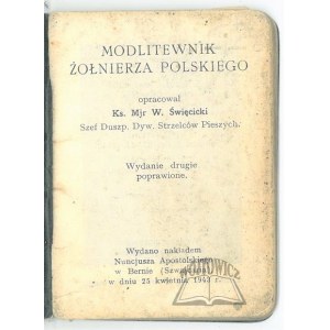modlitebná knižka poľského vojaka