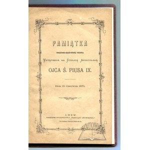 PODOLSKI Edward, Připomínka pětadvacátého výročí nástupu Svatého otce Pia IX. na apoštolský stolec.