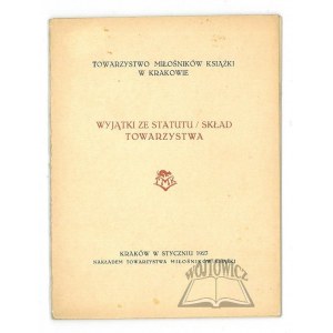 TOWARISMUS pro milovníky knih v Krakově.