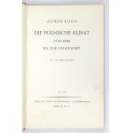 KUHN Alfred - Die Polnische Kunst von 1800 bis zur Gegenwart. Berlin 1930; Klinkhardt &amp; Biermann. 8, 188, [1]...