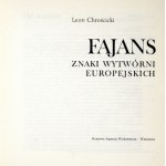 CHROŚCICKI Leon - Fajans, znaki wytwórni europejskiej. 1989