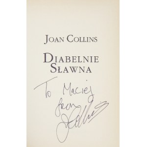 COLLINS Joan - Devilishly famous. Dedication by the actress.
