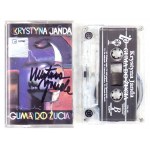 [JANDA Krystyna]. Handwritten dedication by the actress on the cover of the cassette tape Chewing Gum issued in Warsaw by ...
