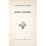 L. J. Kern - Spacer z koniem. 1963. Z dedykacją autora (jako Chayboya)