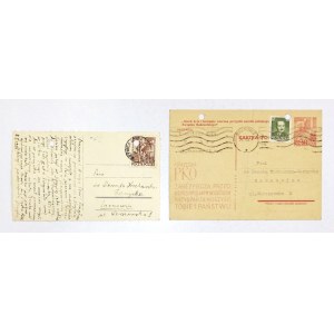 [Kazimierz WYKA]. Collection of 2 postcards to Danuta Kucharska-Zarzycka, 1953.