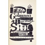 GOMBROWICZ Witold - Trans-Atlantyk. Ślub. Oprac. graf. Jan Młodożeniec.