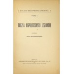 MAJCHROWICZÓWNA Marya - Poezya współczesnych Legionów. Lvov 1916. lvov Delegacya NKN. 8, s. 24, [4]....
