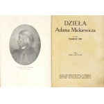 A. Mickiewicz - Diela. T. 1-3. 1911. Vydavateľská väzba, veľmi dobrý stav.