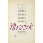 MROŻEK Sławomir - Opowiadania / Povídky. 1964. obw. proj. Zofia Darowska.