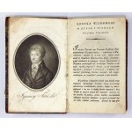 TAÑSKI Ignacy - Poem and miscellaneous writings. Funeral work. Warsaw 1808. druk. Xięży Piiarów. 16d, p. [6], 322, tabl....