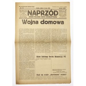 NAPRZÓD. R. 35, No. 110 - After confiscation, second edition: 15 May 1926.