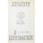 ZESZYTY Literackie. [R. 1], no. 3: summer 1983.