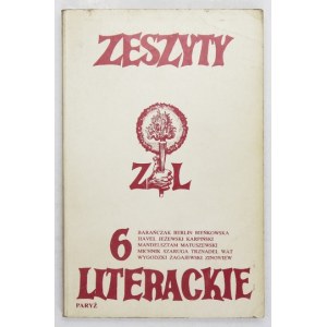 ZESZYTY Literackie. R. 2, Nr. 6: Frühjahr 1984.