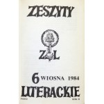 ZESZYTY Literackie. R. 2, Nr. 6: Frühjahr 1984.