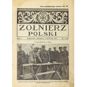 ŻOŁNIERZ Polski. R. 4, I półrocze, nr 1 (280)-25 (304): 1 I-18 VI 1922.