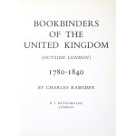 RAMSDEN Charles - Bookbinders of the United Kingdom (outside London) 1780-1840. London 1987. B. T. Batsford Ltd. 4,...