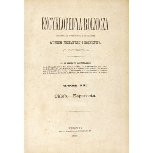 Zemědělská ENCYKLOPEDIE. Svazek 2: Chléb-esparceta. 1891.