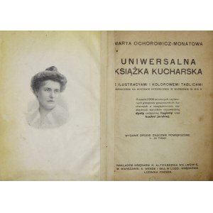 OCHOROWICZ-MONATOWA Marya - Universelles Kochbuch mit Illustrationen und Farbtafeln, ausgezeichnet auf der Ausstellung h...