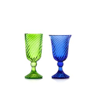 Two Spirelli goblets - designed by Ryszard SERWICKI (1949 - 2020)