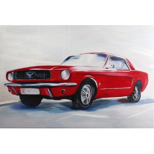 Edward Karczmarski (ur. 1976), Czerwony mustang, 2021