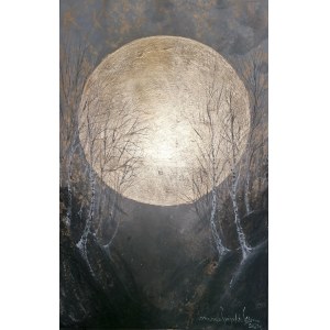 Mariola Swigulska (b. 1961), Birch gorge in the moonlight, 2021