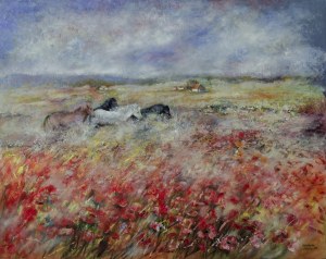Anna Sandecka-Ląkocy (ur. 1970), Through the meadows, 2021