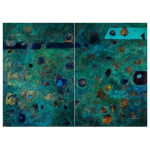Janusz Zigmanski, Green from the series Egoism (diptych), 2016