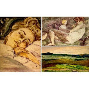 Kazimierz Wiktor Holler(1881-1975), set of 3 paintings