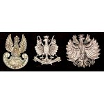 Satz mit 3 gekrönten Adler-Emblemen