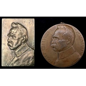 Marshal Józef Piłsudski medal and plaque