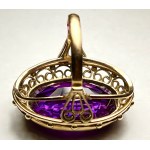 Goldring mit Amethyst