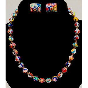 Murano-Halskette und Clips