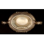Silver sugar bowl with lid, 319 g