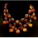 4 amber necklaces