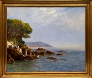 MAX RABES(1868-1944),Błękitna grota na Capri