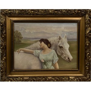 Lonkiewicz R., Woman with a white steed