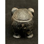 Srebrna figurka słonia z nakrywą, 128 g