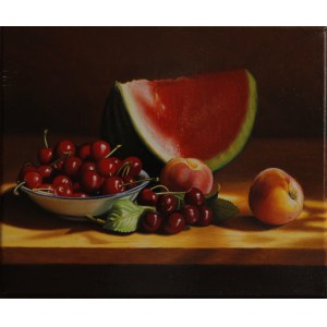 Michal Ćwiżewicz, Still Life with Cherries